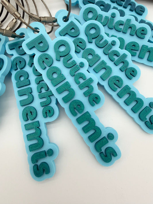 Quiche Peanemis Keychain
