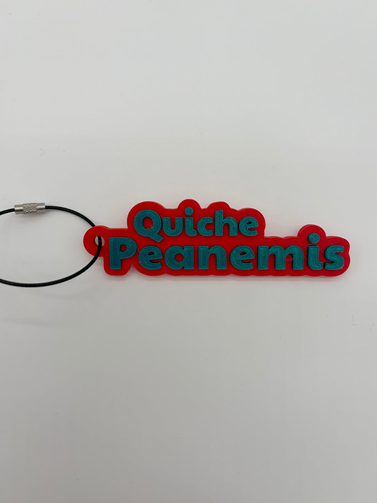 Quiche Peanemis Keychain